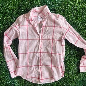 Frank & Eileen Pink and White Button Down Shirt